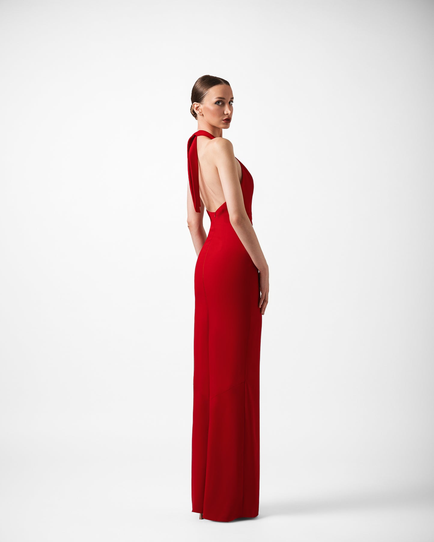 CAMILA RICH RED LONG GOWN