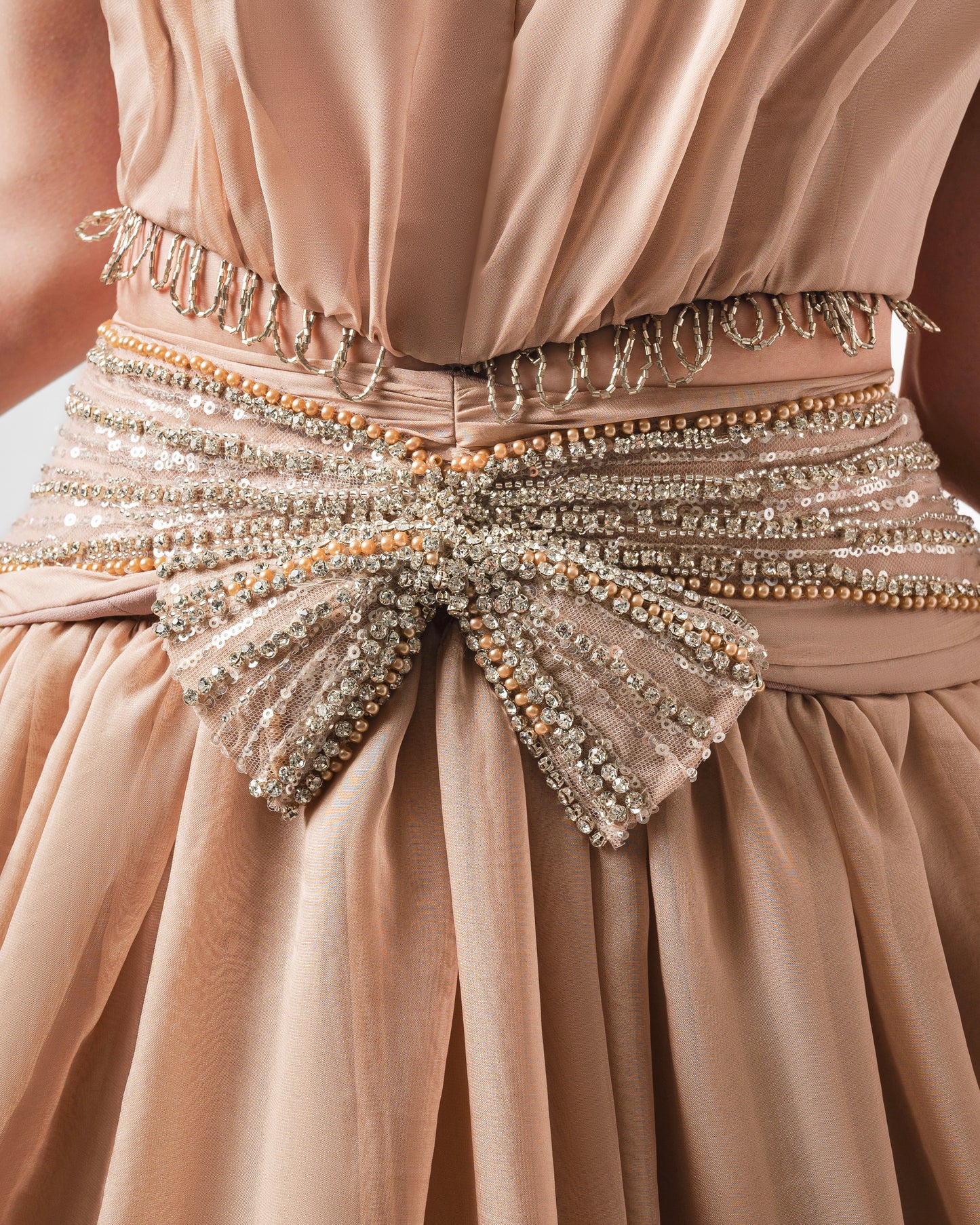 CALIA BUTTERFLY EMBROIDERY CHIFON MAXI GOWN