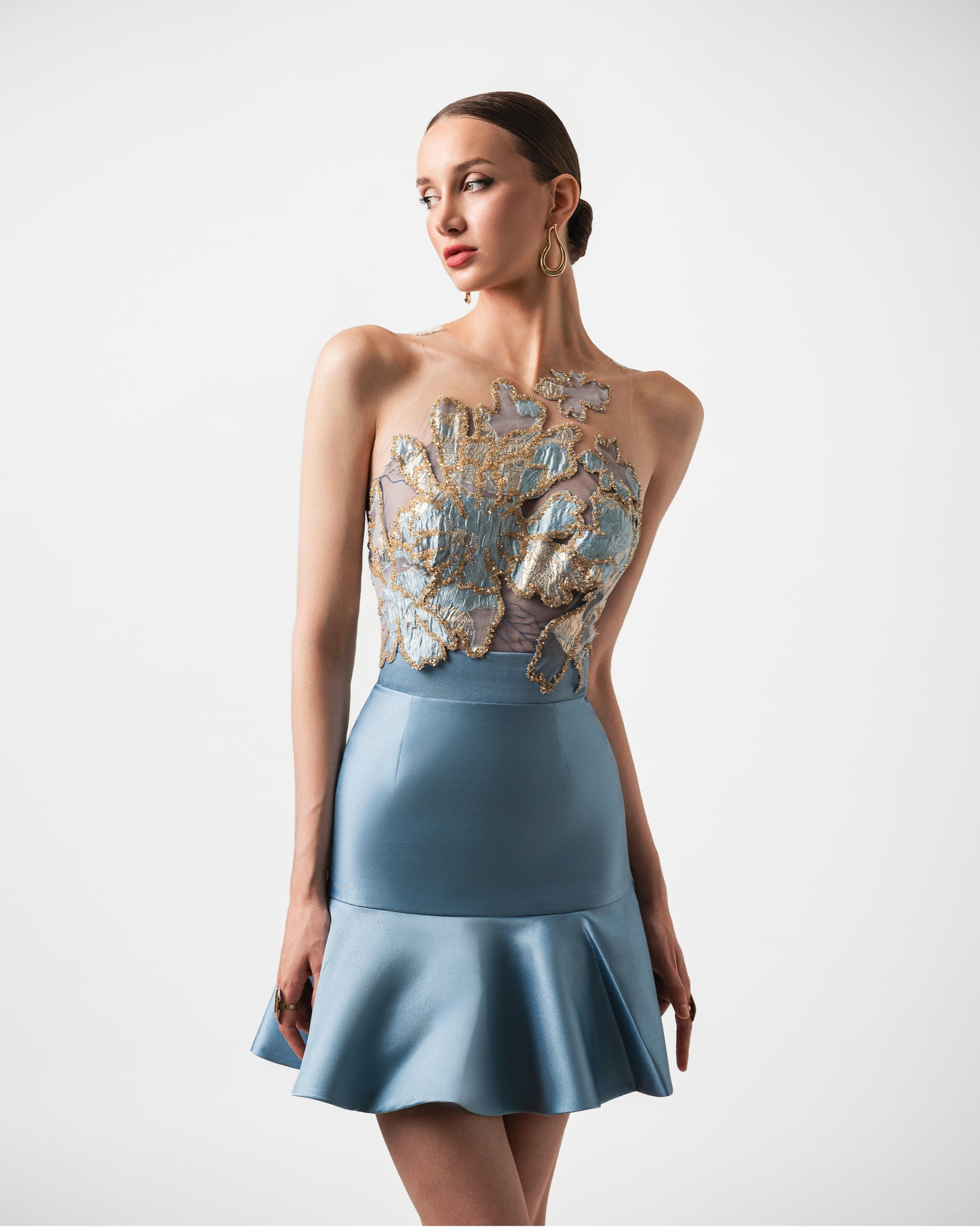 LIORA HAND BEADED MINI DRESS