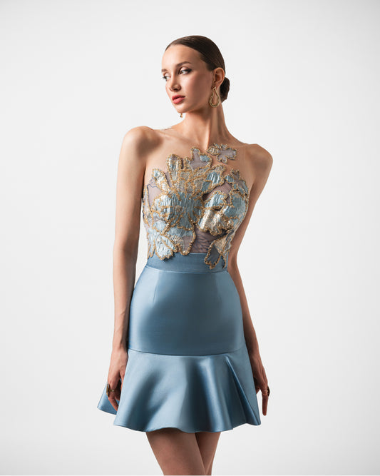 LIORA HAND BEADED MINI DRESS