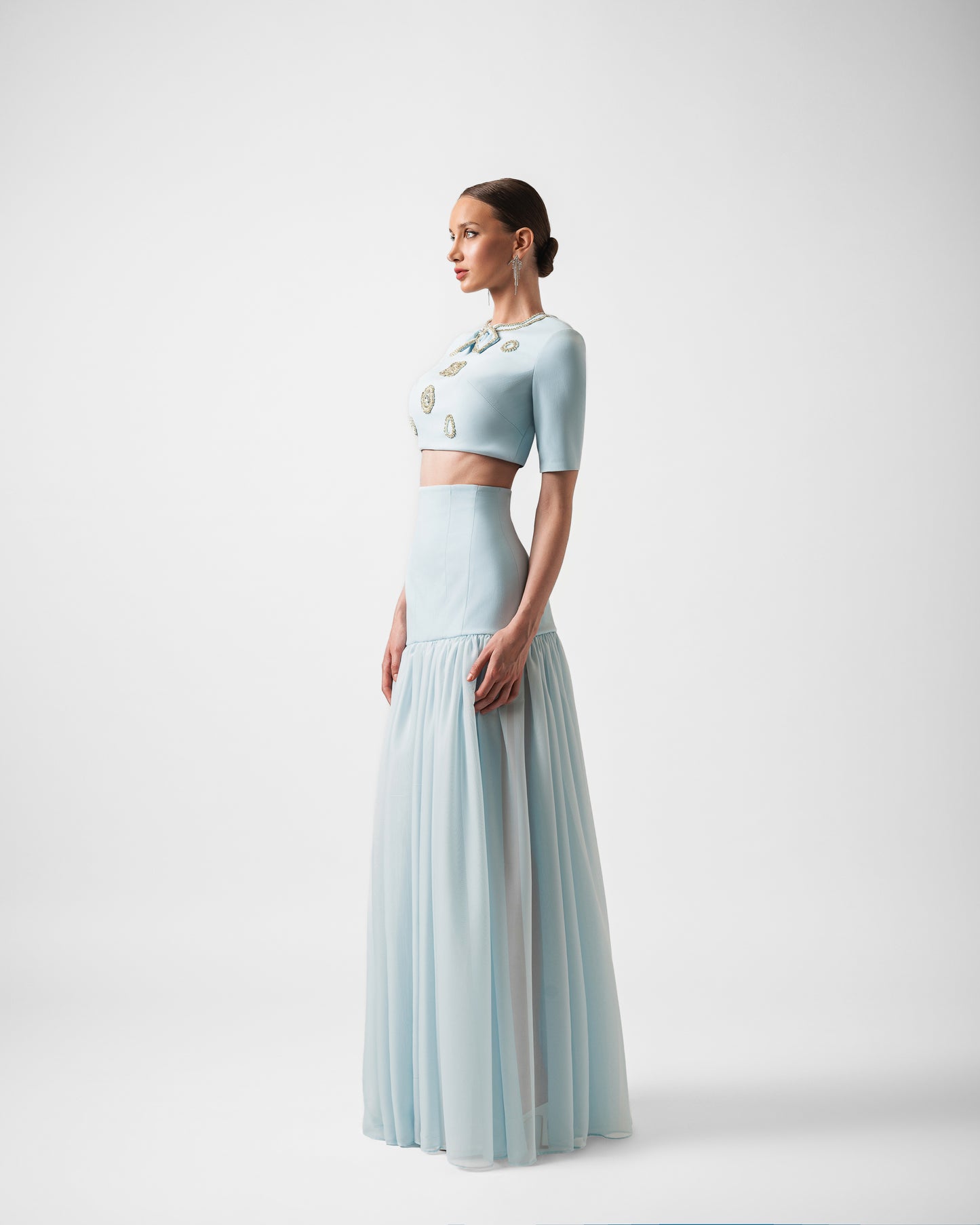 VENICE POWDER BLUE MAXI SET