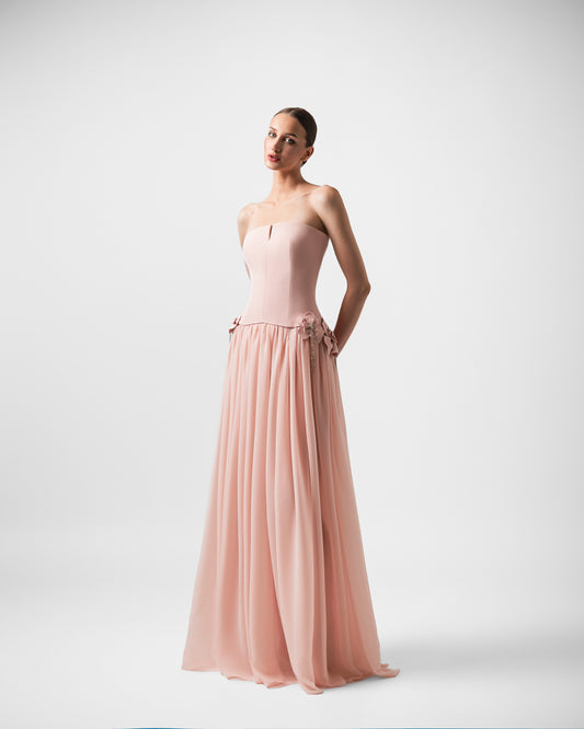 ESTELLA BLUSH MAXI GOWN