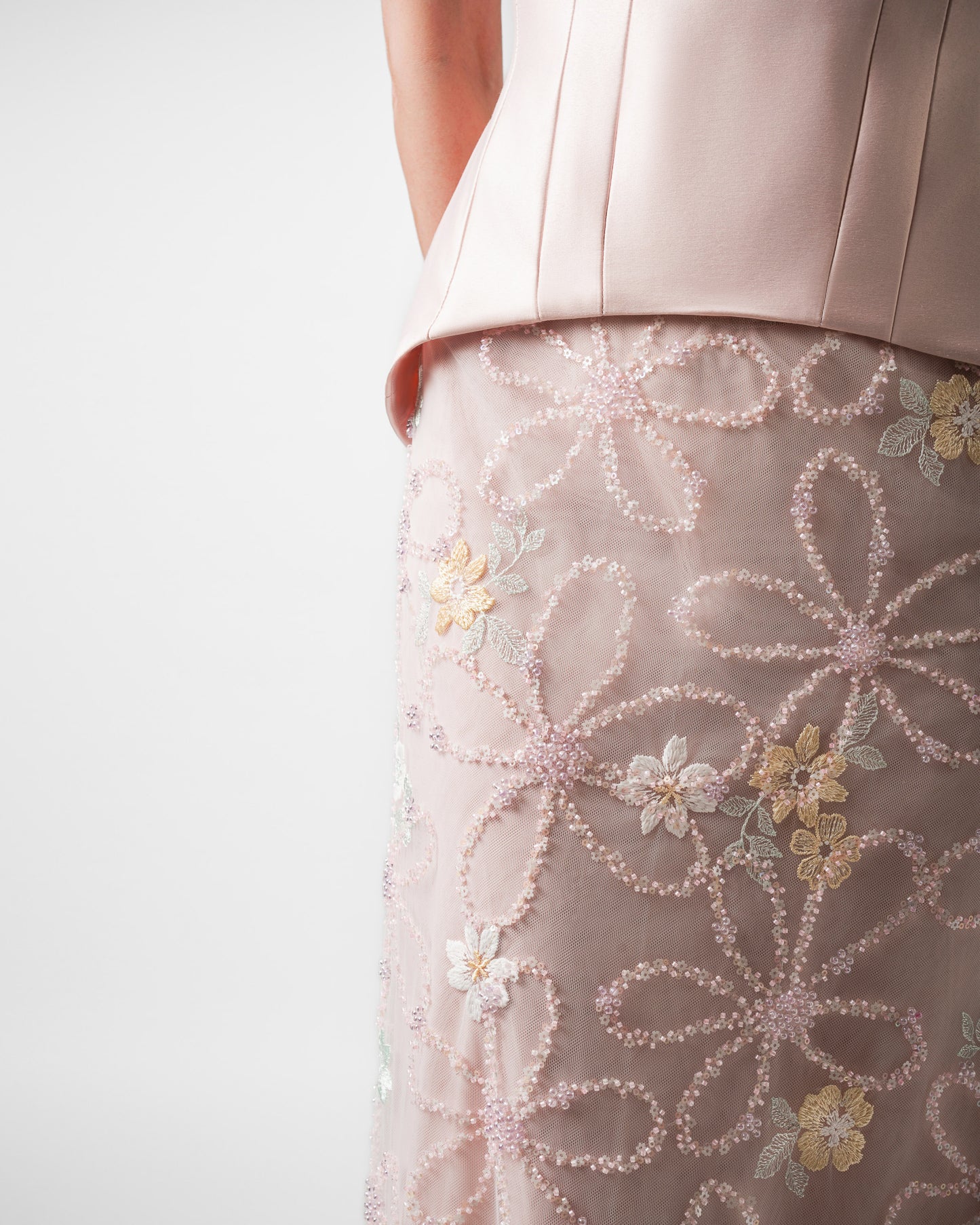 JASMINE PINK EMBROIDERED MAXI GOWN