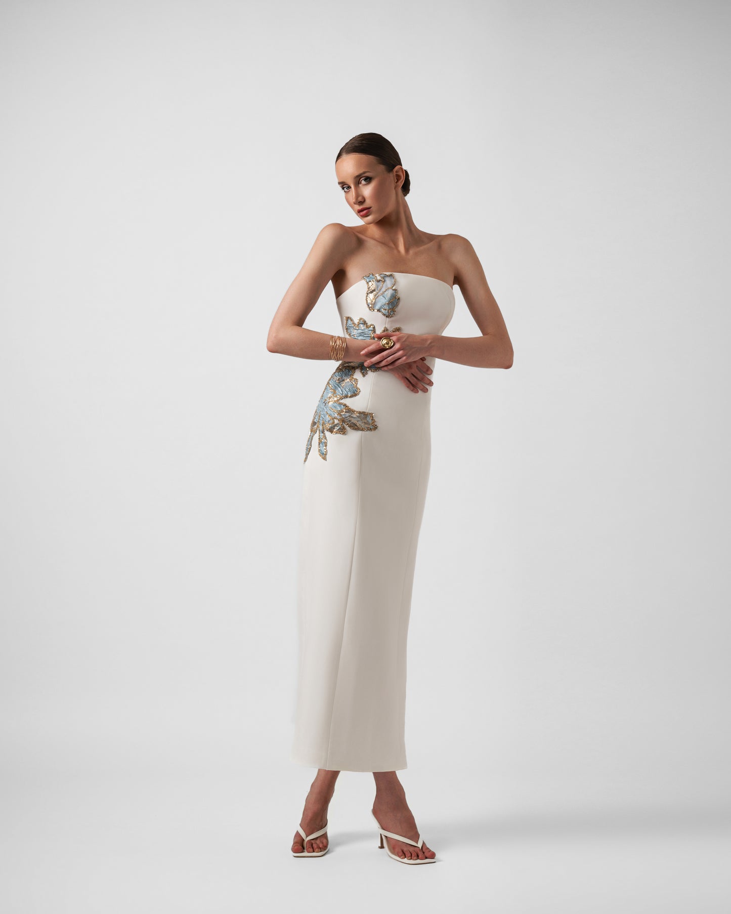 EDEN BLANC  MIDI DRESS